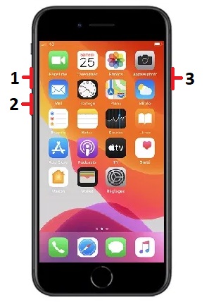 Forcer l'arrêt si le Apple iPhone SE 2020 est bloqué
